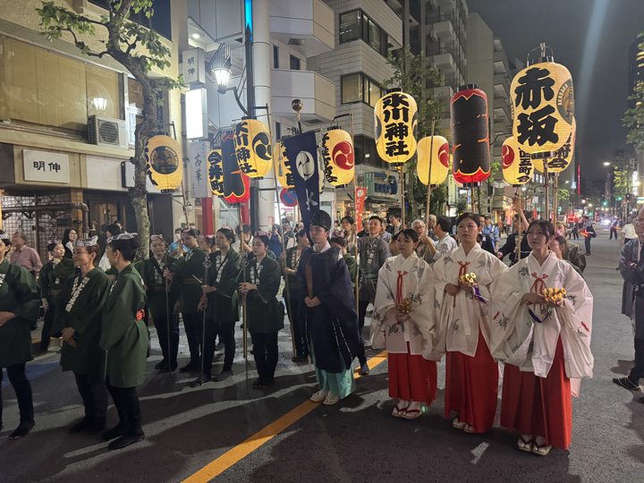 令和7年度赤坂氷川祭 宵宮巡行